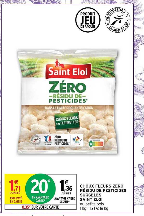 Choux-fleurs Zéro Résidu De Pesticides Surgelés Saint éloi