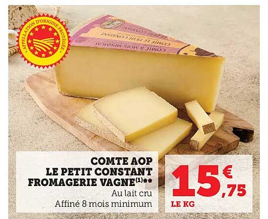 comte aop le petit constant fromagerie vagne