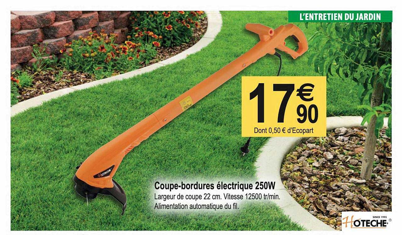 coupe-bordures électrique 250w hoteche
