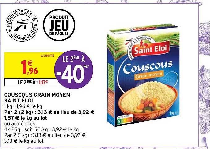 couscous grain moyen saint éloi