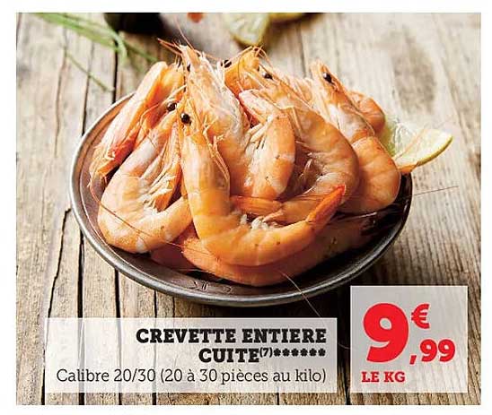 Crevette Entière Cuite