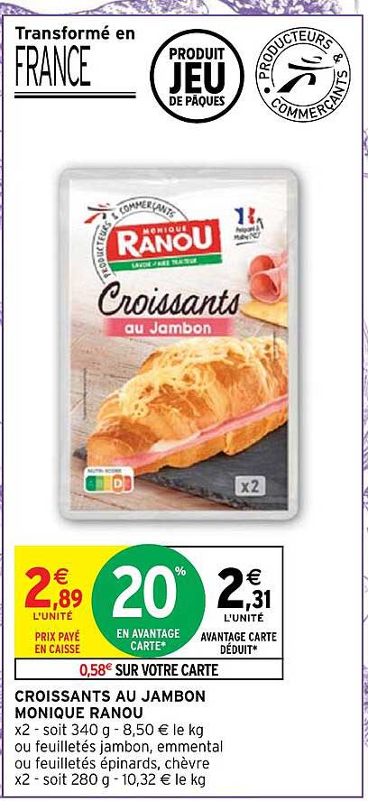 croissants au jambon monique ranou
