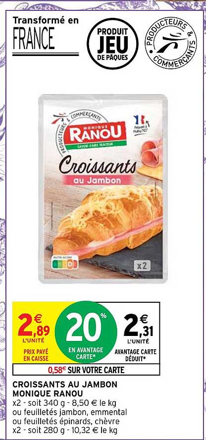 croissants au jambon monique ranou