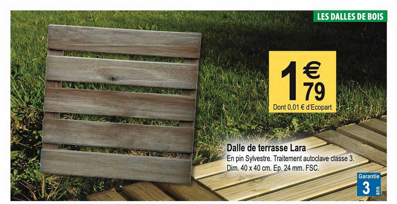 dalle de terrasse lara