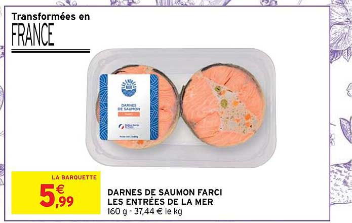 darnes de saumon farci les entrées de la mer