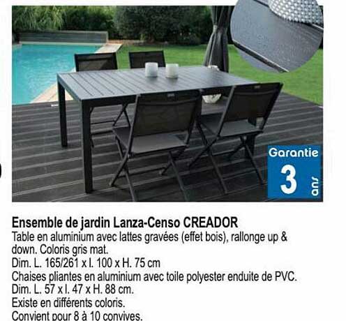 ensemble de jardin lanza-censo creador