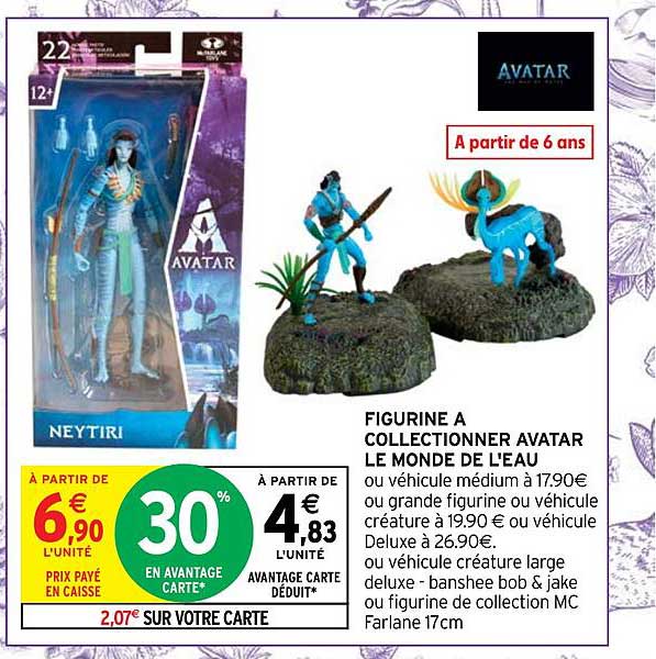 figurine à collectionner avatar le monde de l'eau
