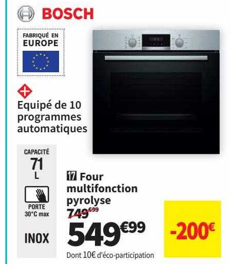 Four Multifonction Pyrolyse Bosch