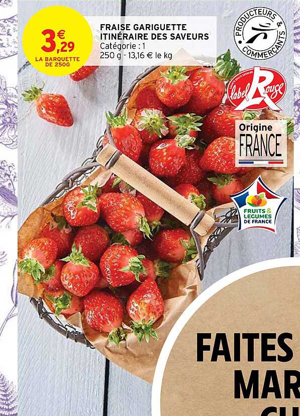 fraise gariguette itinéraire des saveurs