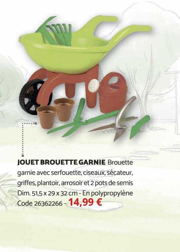 Jouet Brouette Garnie