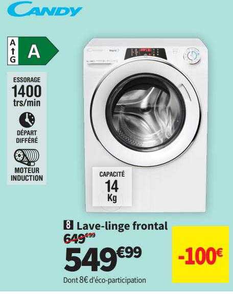 lave-linge frontal candy