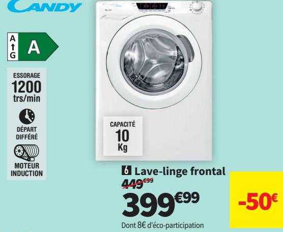 lave-linge frontal candy