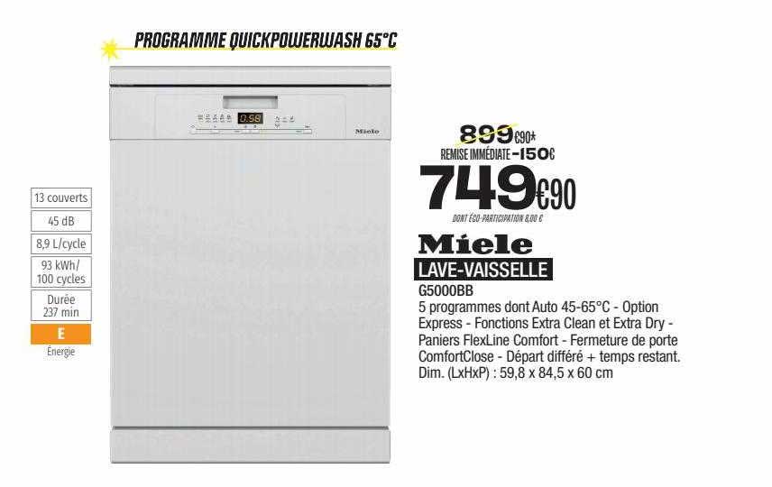 lave-vaisselle miele