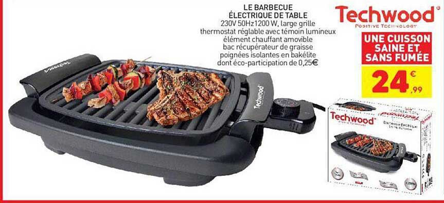 Le Barbecue électrique De Table Techwood
