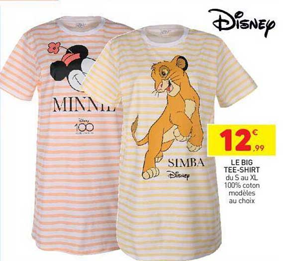 le big tee-shirt disney