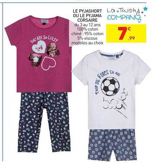 le pyjashort ou le pyjama corsaire la twisty company