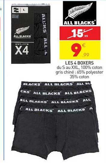 les 4 boxers all blacks