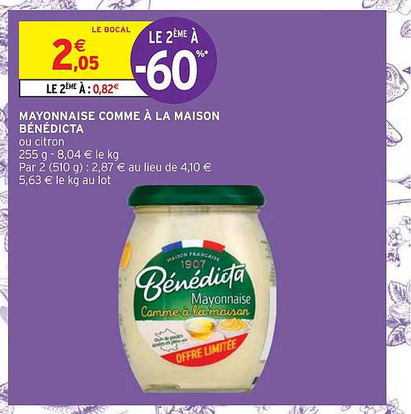 mayonnaise comme à la maison bénédicta