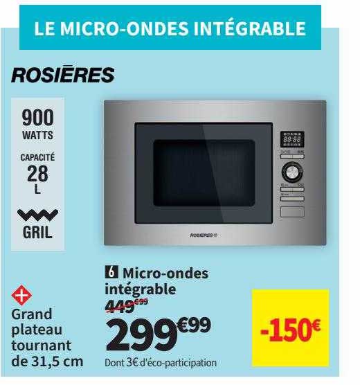 micro-ondes intégrable rosières
