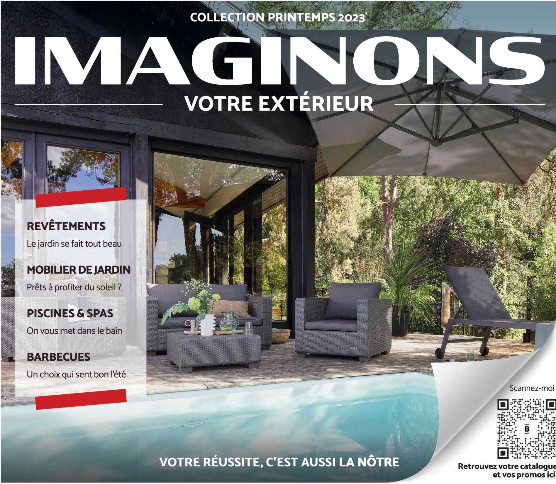 revêtements, mobilier de jardin, piscines & spas, barbecues