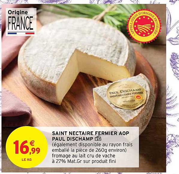 saint nectaire fermier aop paul dischamp