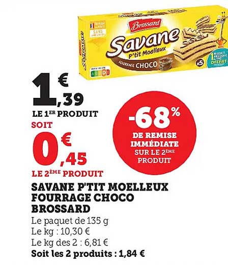 Savane P'tit Moelleux Fourrage Choco Brossard
