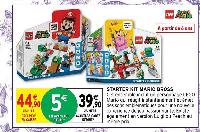 starter kit mario bross lego super mario