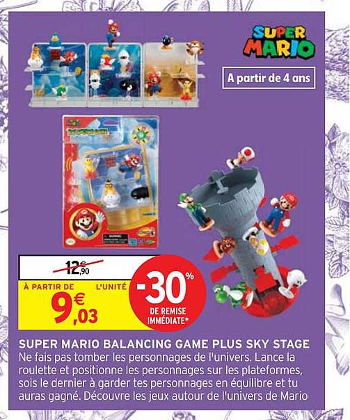 super mario balancing game plus sky stage