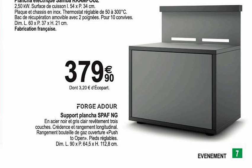 support plancha spaf ng forge adour