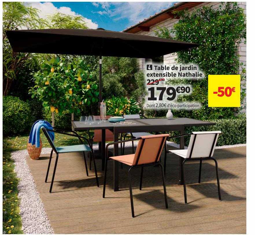 table de jardin extensible nathalie