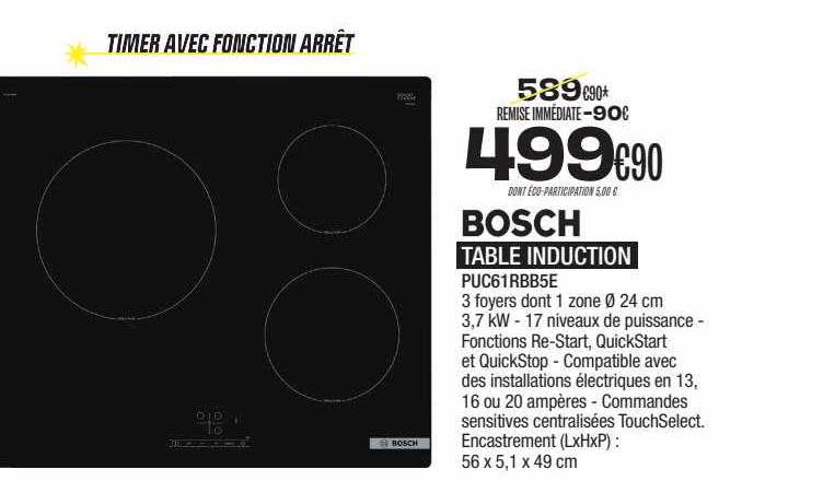 Table Induction Bosch