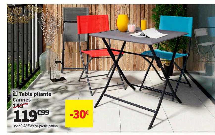 table pliante cannes