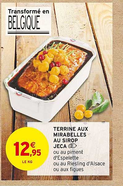Terrine Aux Mirabelles Au Sirop Jeca