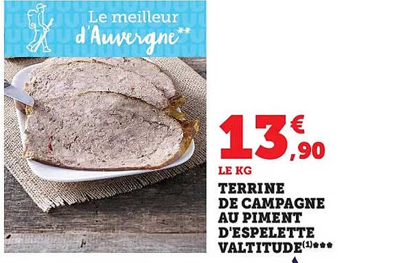 terrine de campagne au piment d'espelette valtitude