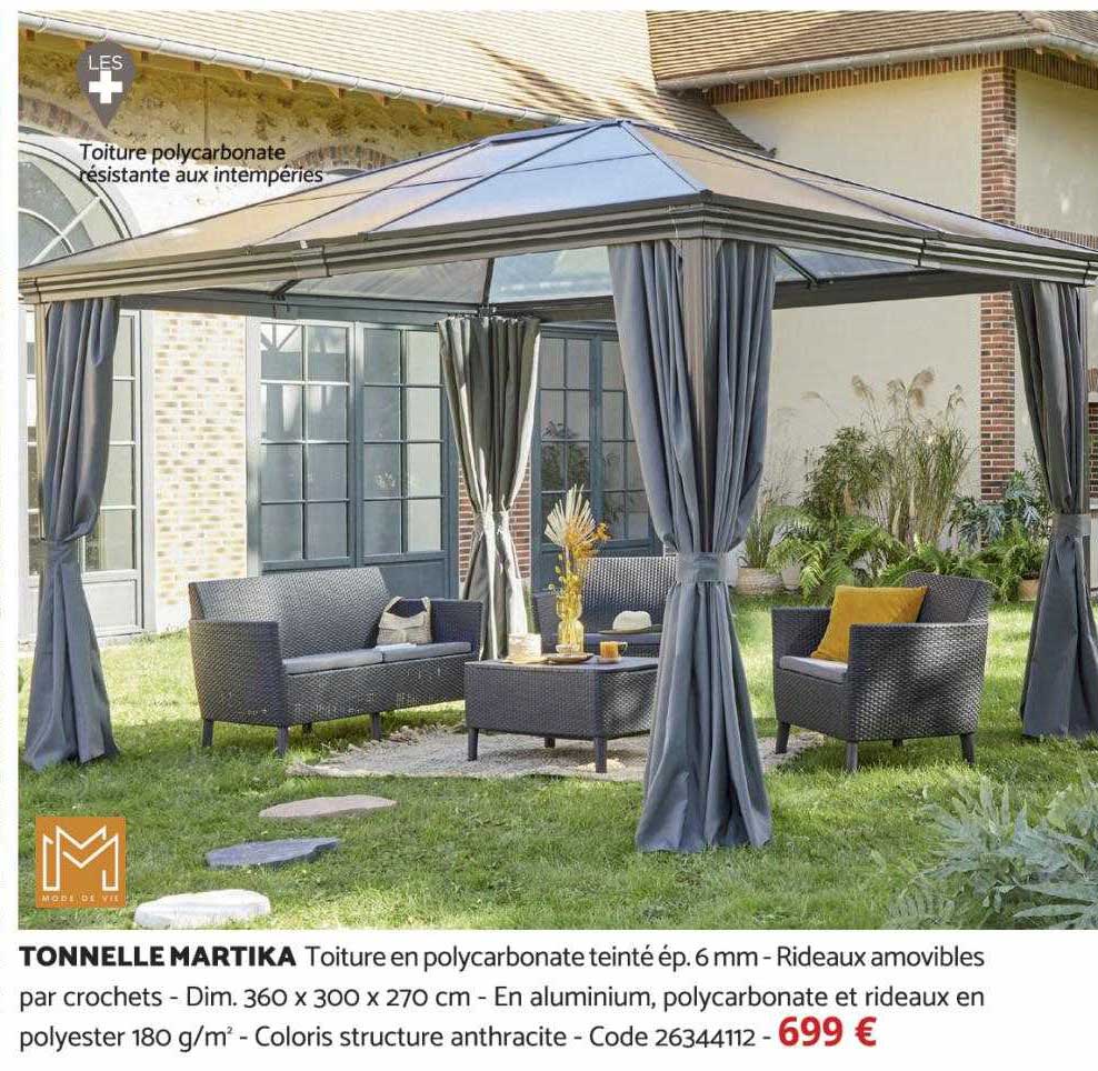 tonnelle martika