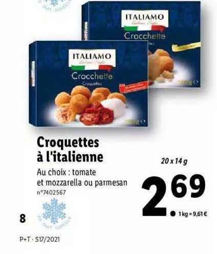 croquettes à l'italienne italiamo