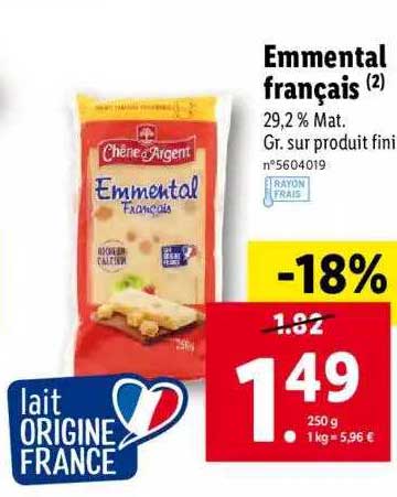 emmental français chêne d'argent
