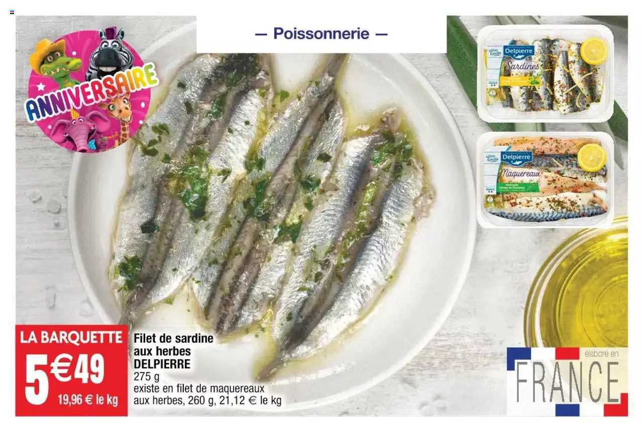 Filet De Sardine Aux Herbes Delpierre