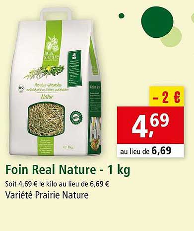 foin real nature - 1 kg