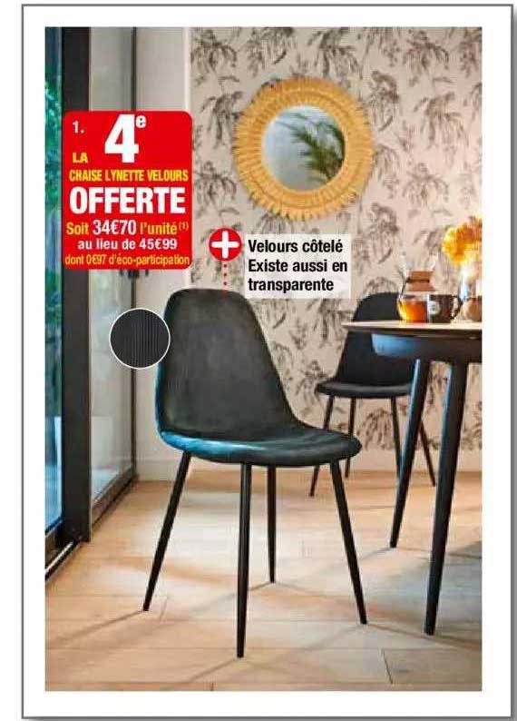 La Chaise Lynette Velours