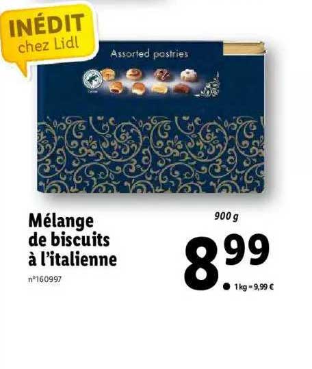 mélange de biscuits à l'italienne