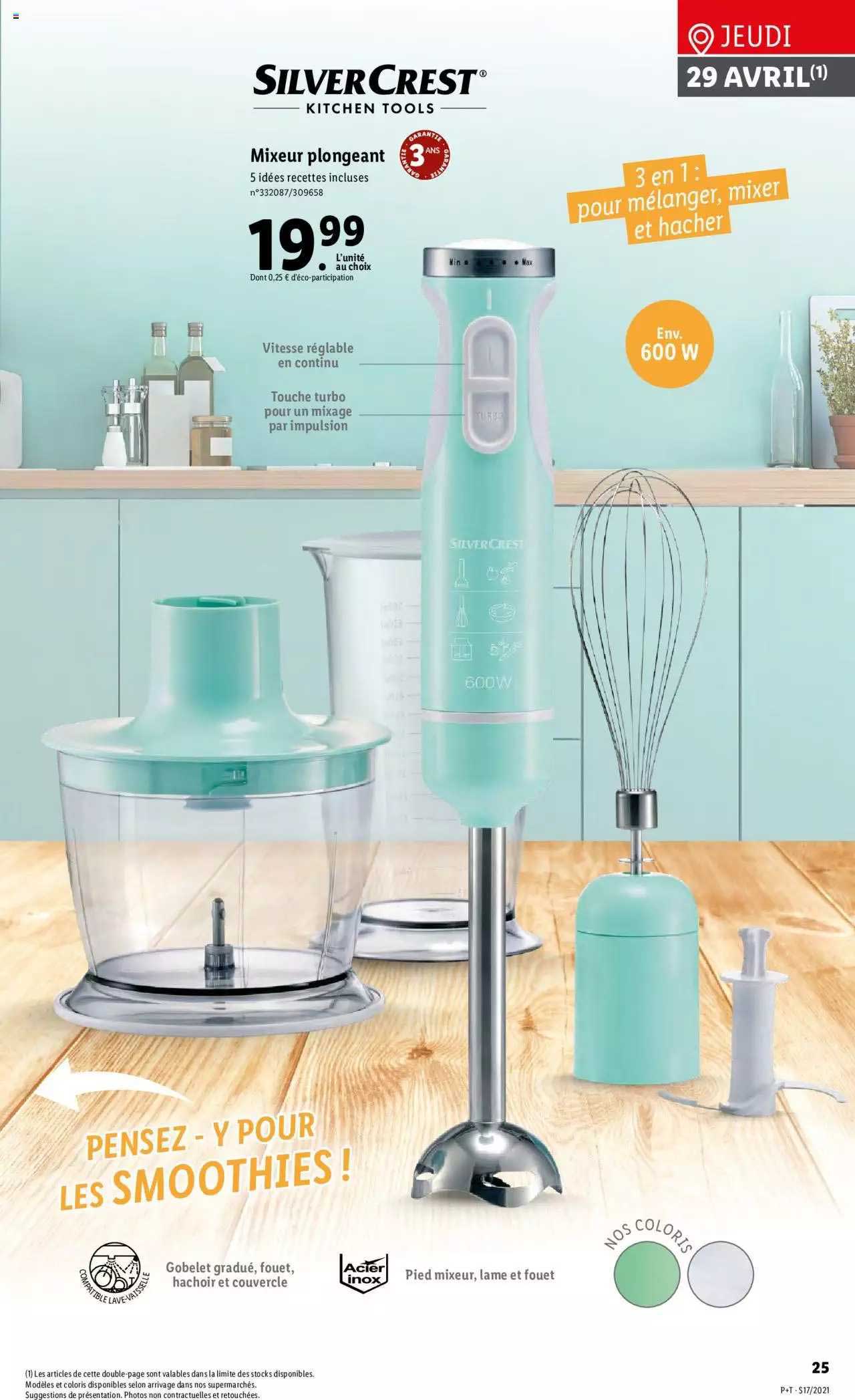 Mixeur Plongeant Silver Crest