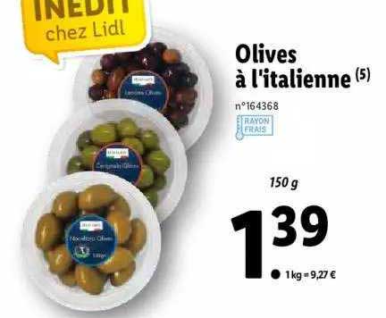 olives à l'italienne