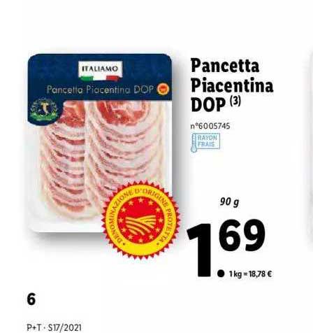 pancetta piacentina dop italiamo