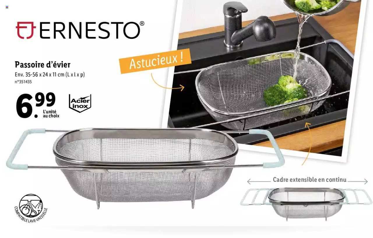 passoire d'évier ernesto