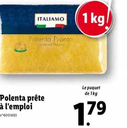 polenta prête à l'emploi italiamo