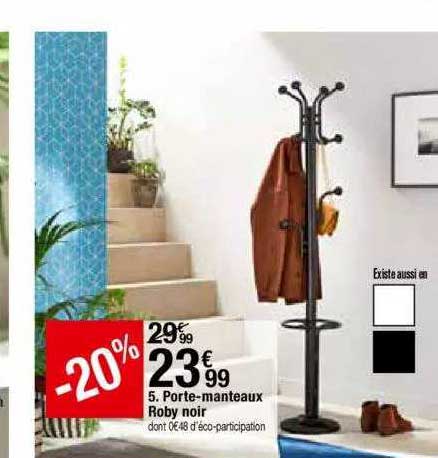 porte-manteaux roby noir