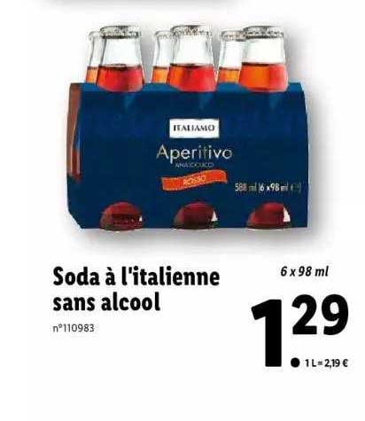 Soda à L'italienne Sans Alcool Italiamo