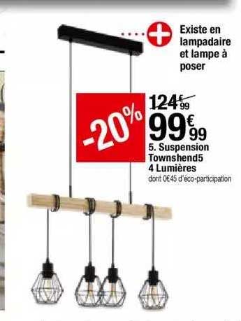 suspension townshend5 4 lumières