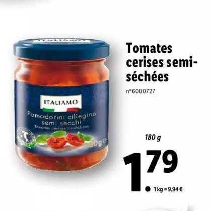 Tomates Cerises Semi-séchées Italiamo